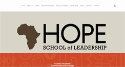 Desktop Screenshot of hopeschoolofleadership.org