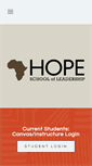 Mobile Screenshot of hopeschoolofleadership.org